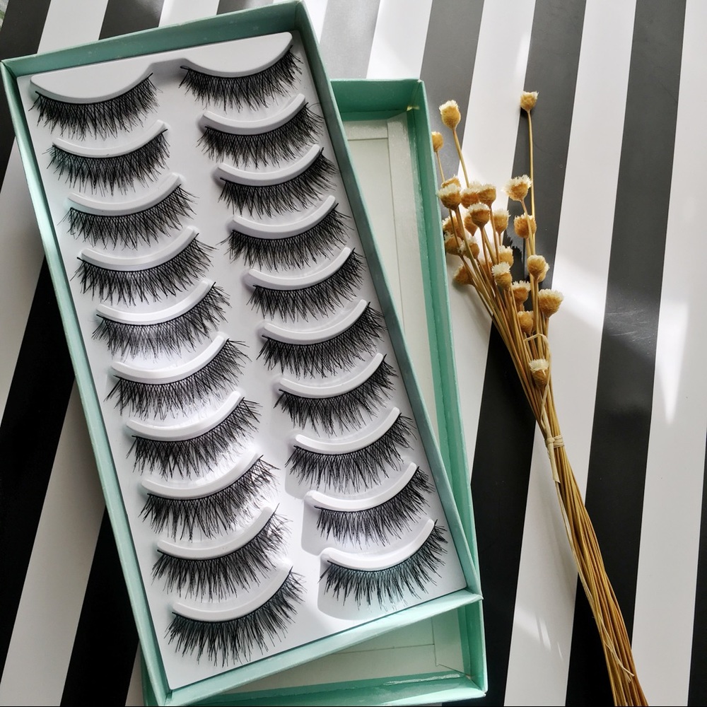 Pinkimo 10 Pairs False Eyelashes